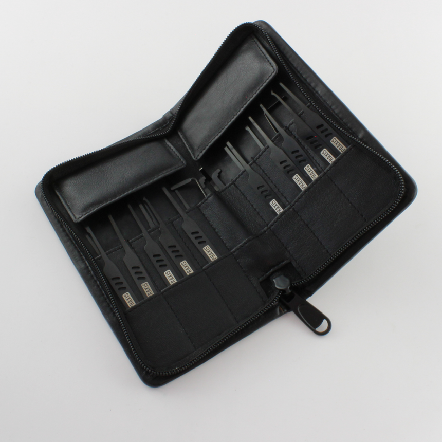 Dangerfield 'Pick Protect" Lambskin Lock Pick Tool Case with Dangerfield Ionic Lock Pick Set