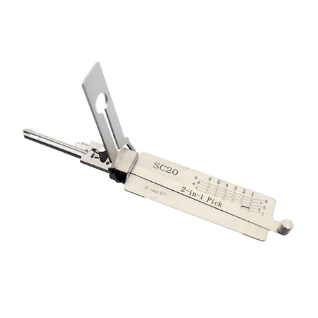 Lishi SC20 Schlage lock pick + decoder