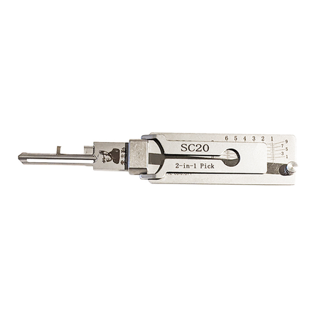 Lishi SC20 Schlage lock pick + decoder