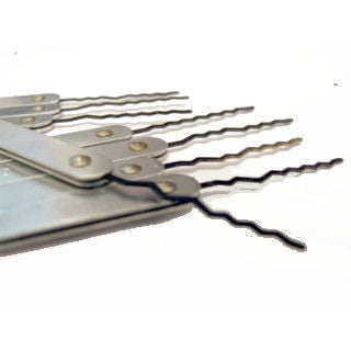 High Tech Wriggler-Rakes etc. Lock Pick Set (32 patterns) - UKBumpKeys