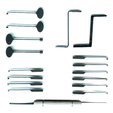 Complete Dimple Lock Pick Set - For picking Dimple Locks - UKBumpKeys