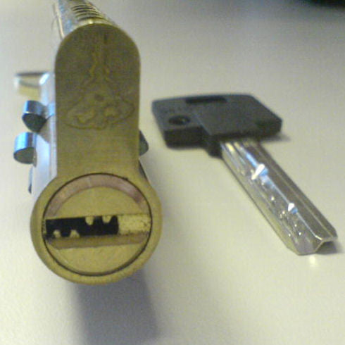 Pin in Pin Mul-T-lock Classic Bump Key - with lock