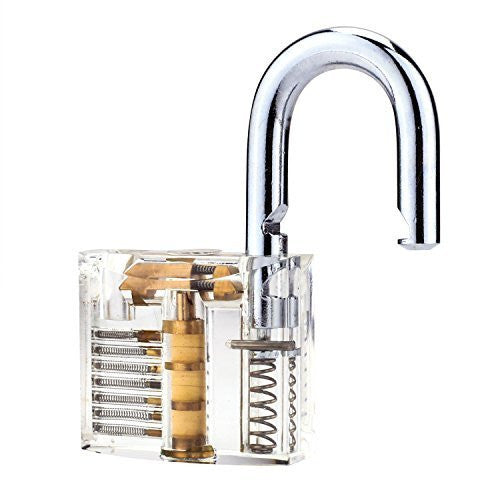 Clear Practice Padlock with Visible Mechanism - Ideal for Lock Picking Training  3