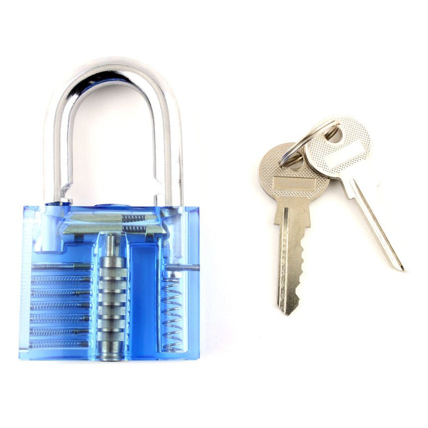 Lokko Spool pin medium practice padlock shackle open with keys 2