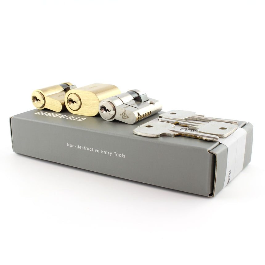 Fine Metal Training Locks on presentation box