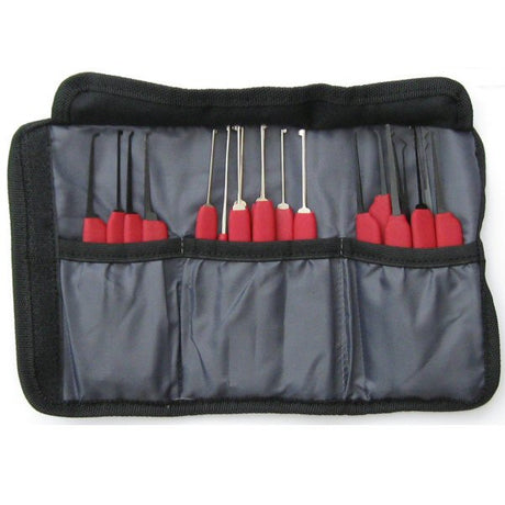 HUK Red Tiger Lock Pick Set - UKBumpKeys