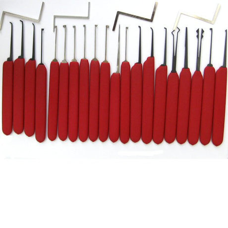 HUK Red Tiger Lock Pick Set - UKBumpKeys