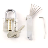 Pocket Foldable Lock Pick with Clear Practice Lock