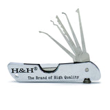 H&H Pocket Lock Pick Set Multi Tool: Swiss Army JackKnife - UKBumpKeys