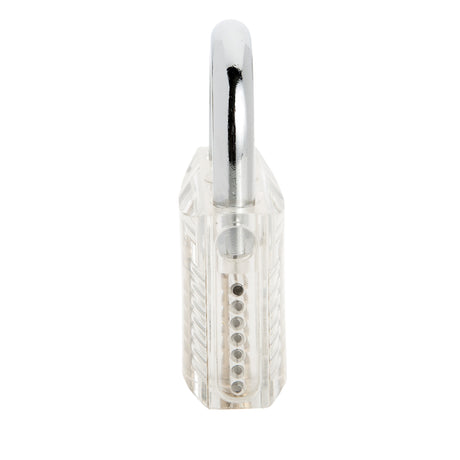 Clear Practice Padlock with Visible Mechanism - Ideal for Lock Picking Training  side