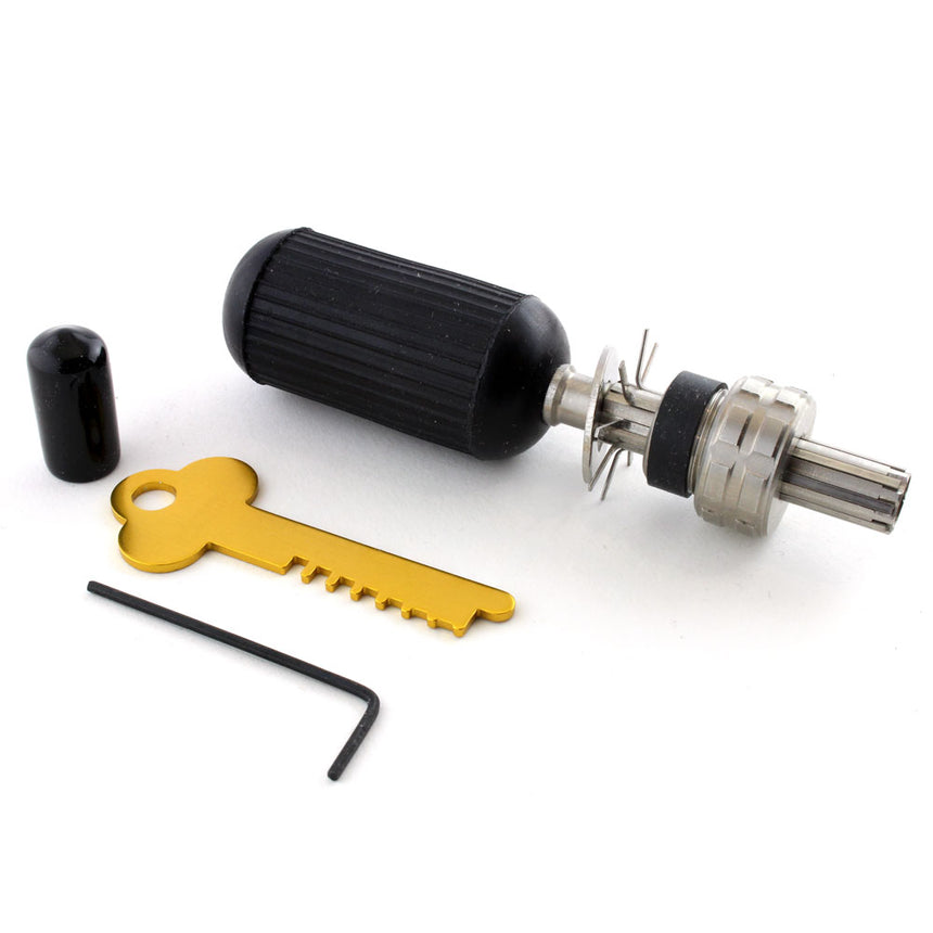 SouthOrd 10 Pin Tubular Lock Pick + Adjustment Key - angle 2