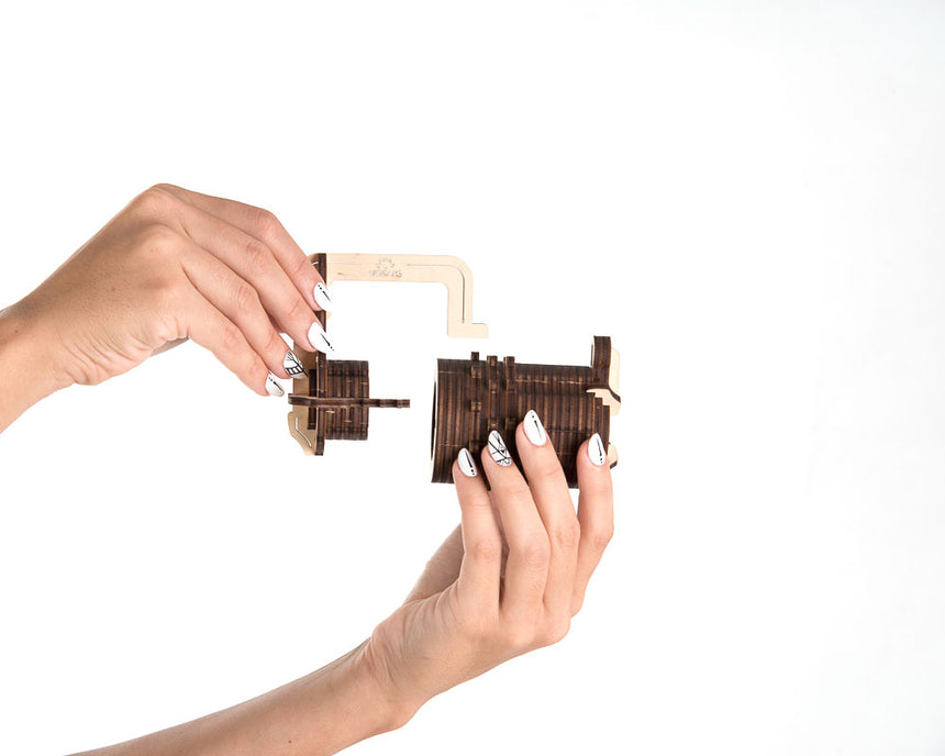 Wooden Combination Lock Pick Puzzle