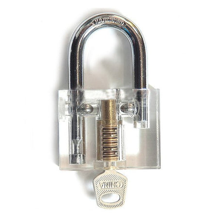 Clear Disc Detainer Lock Picking Practice Padlock