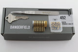 Tweezers, lock, pins, key - Dangerfield practice lock set