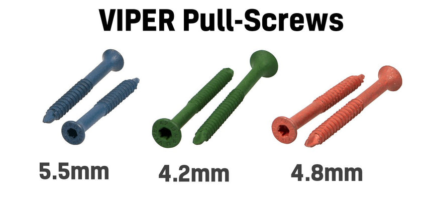 VIPER pull-screws. 3 gauges x 10