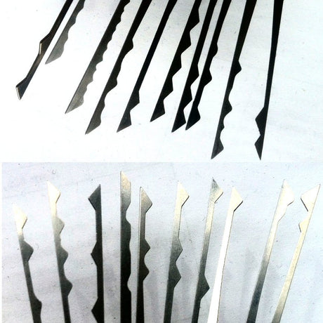 10 Piece Honest Wave Lock Rake Set for Lock Pickers - UKBumpKeys